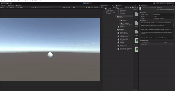 [Unity]애니메이션 간편 툴 DoTween Sequence 사용하기 (DoTween 순서대로 실행)