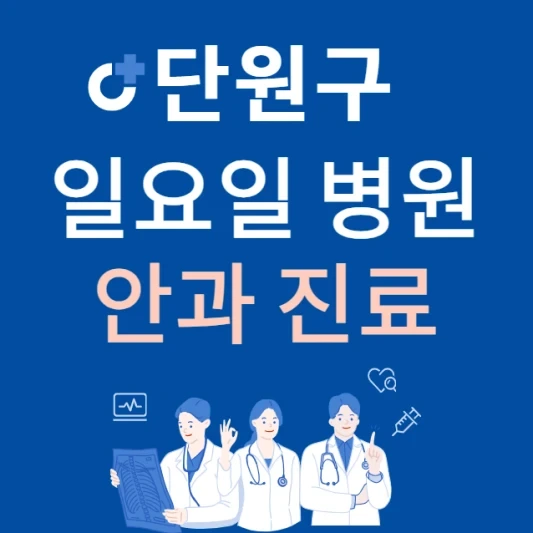 안산시 단원구 일요일 안과 진료하는 곳 | 주말에 문 여는 단원구 24시간 안과 병원 찾기