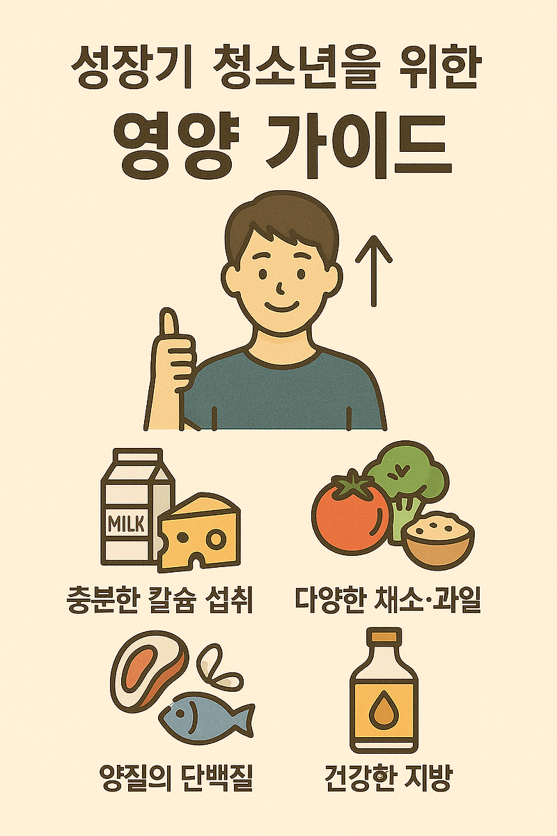 성장기 청소년을 위한 영양 가이드