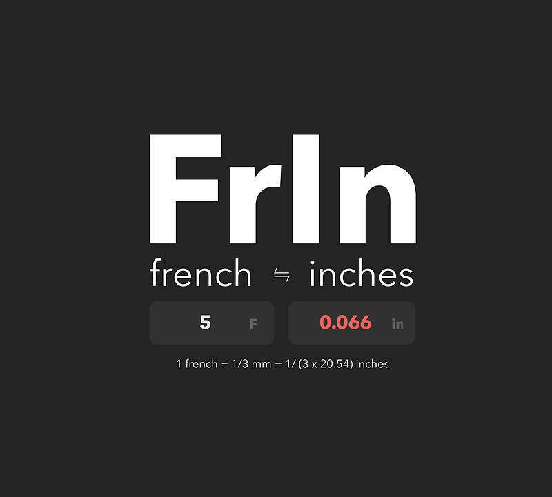 FrIn : french to inch converter