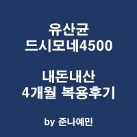 유산균 끝판왕 드시모네 4500 4개월 정기구독 후기(내 돈 내산).