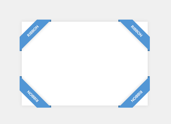Pure CSS corner ribbon(리본)