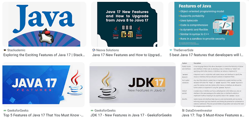 Java 17의 흥미로운 새로운 기능 예를 들어 보기