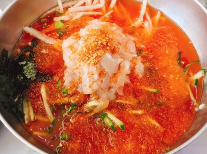 물회 육수 만드는법 물회 맛집 양념장 해삼 오징어