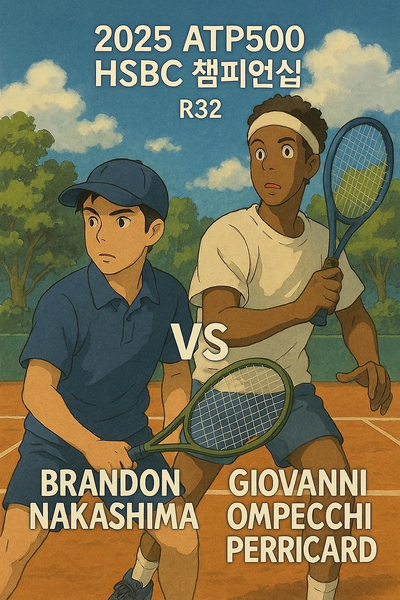 2025 ATP500 HSBC 챔피언십 R32 브랜든 나카시마 VS 지오바니 옴페치 페리카르