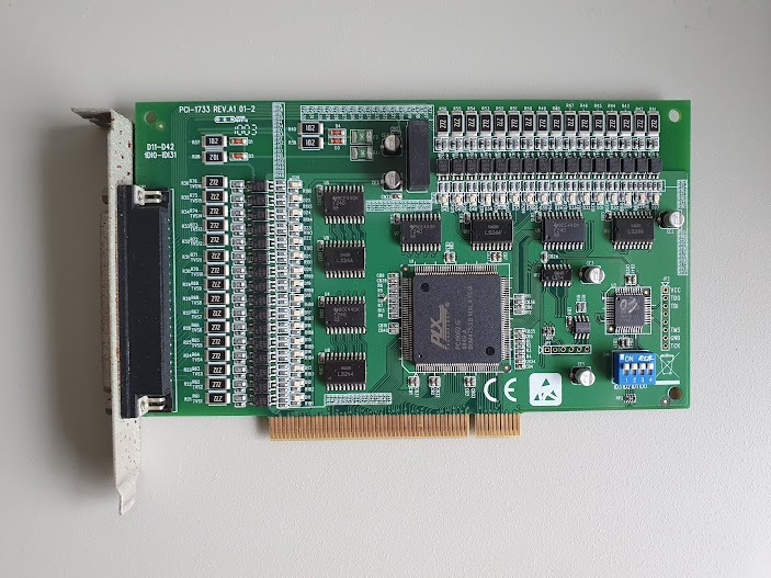 Advantech PCI-1733 Rev. A1 01-2