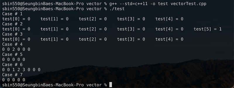 Std::Vector 사용하기
