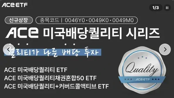 ACE 미국배당퀄리티 ETF, 테크와 배당을 한 번에! 월배당 시대의 강력한 대안