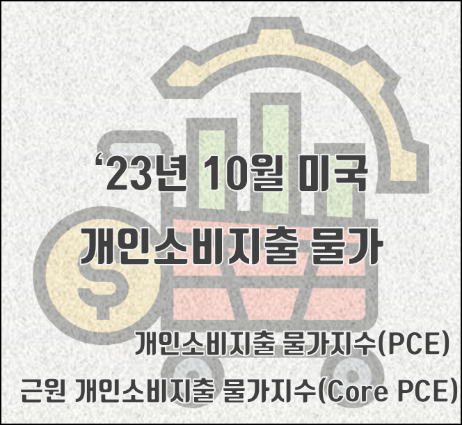 [2023.11.30] 10월 미국 개인소비지출 물가지수(PCE) 전년 대비 3.0% ↑, core PCE 3.5↑,발표 11/30(예측치 부합, 세부항목 포함, 금리인상 전망, PCE 발표일)