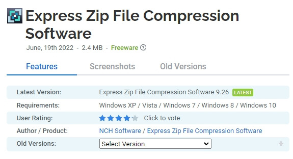 Express Zip File Compression Software 무료 다운로드