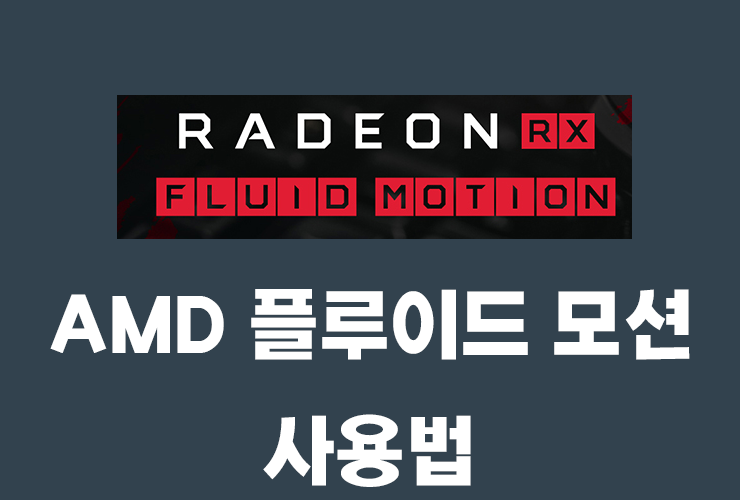 AMD 라데온 그래픽카드 플루이드 모션 이용하기 (with.팟플레이어)