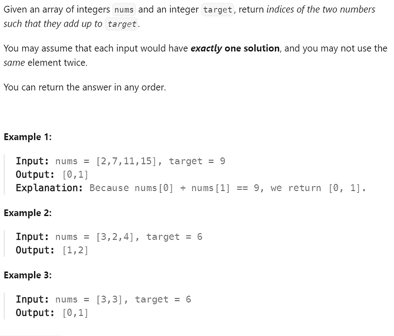 [LeetCode] C++ 1. Two Sum