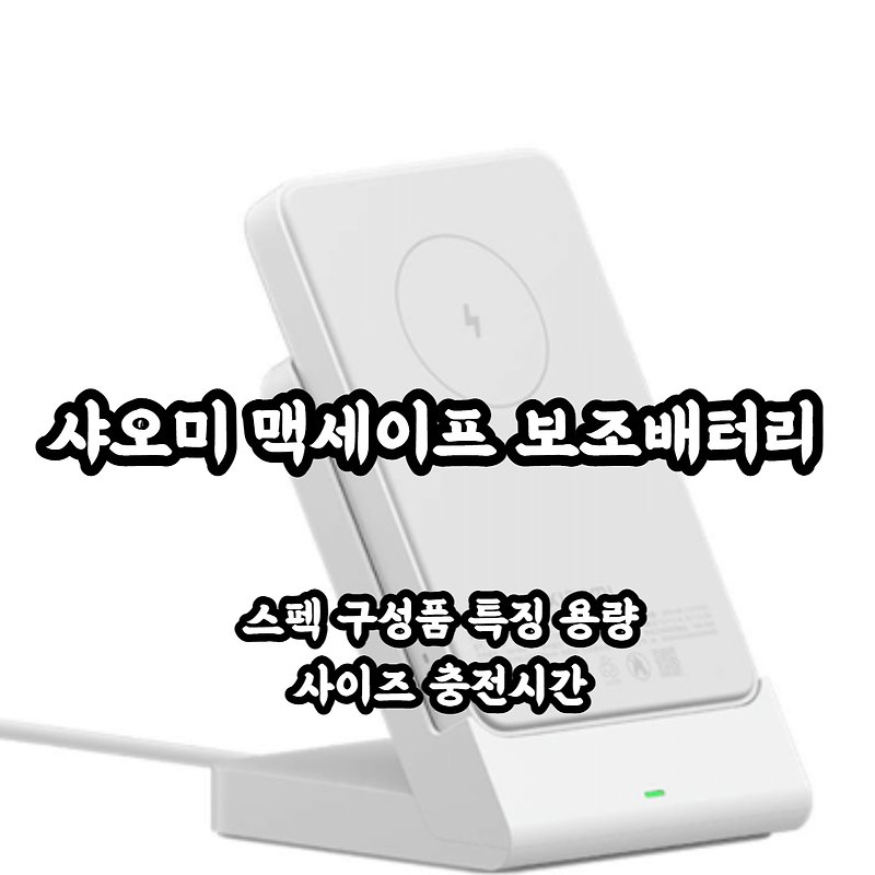 샤오미 맥세이프 보조배터리 P05ZM에 대해 알아보자