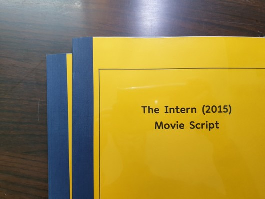 영화/미드대본(Movie Script) 자료 몰 :: The Intern (2015) 인턴 영화영어대본 제본