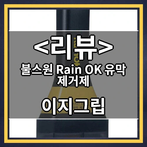 불스원 Rain OK 유막 제거제 추천