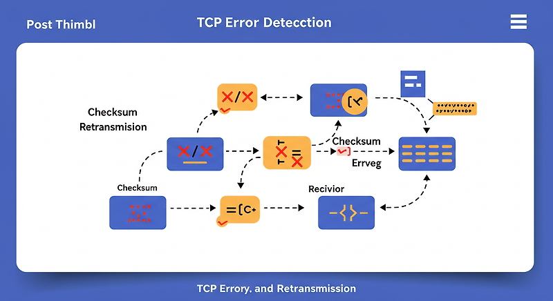 TCP & UDP, TCP의 오류 검출과 재전송 — 0woy dev