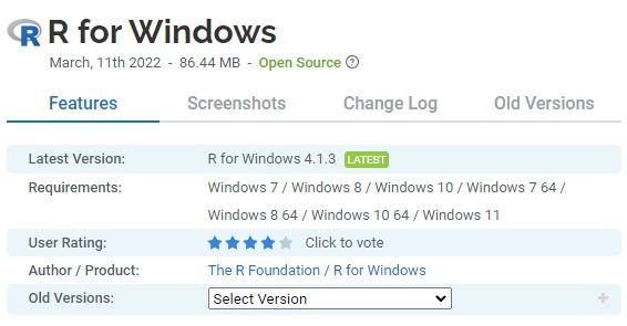 R for Windows 무료 다운로드