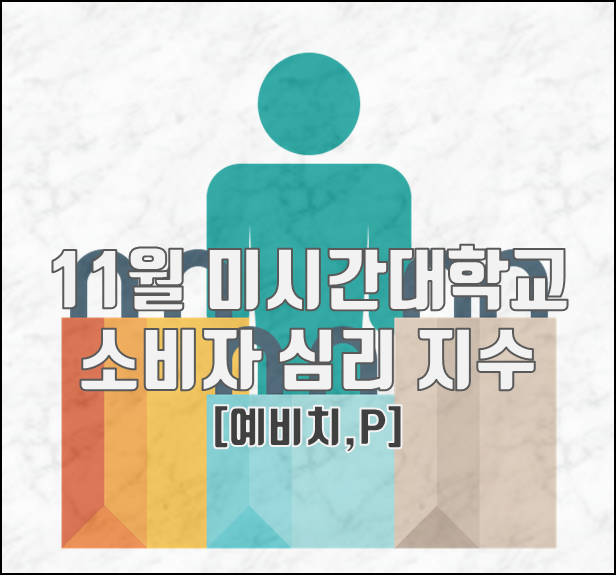 [2023.11.11] 11월 미시간대학교 미국 소비자 심리 지수 (CSI) 예비치 60.4(1년 / 5년 기대 인플레이션 등 세부 항목 포함, 미국 기준 금리인상 전망)