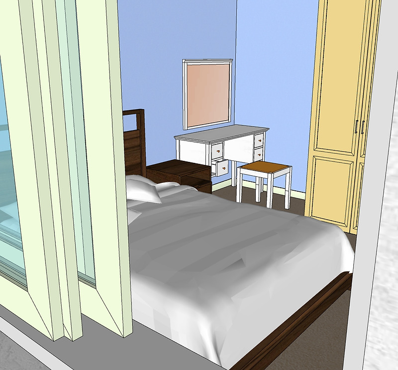 furnitures in a room by 'sketchup' program Furniture