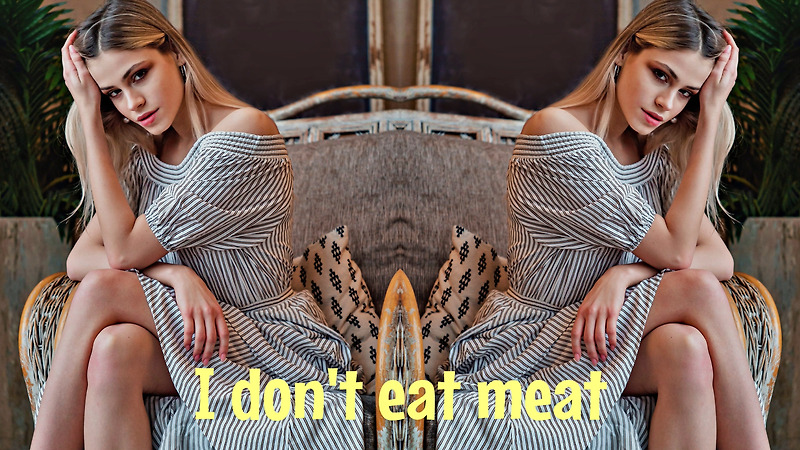 Either A-264I don't eat meat and Jessica doesn't eat meat either