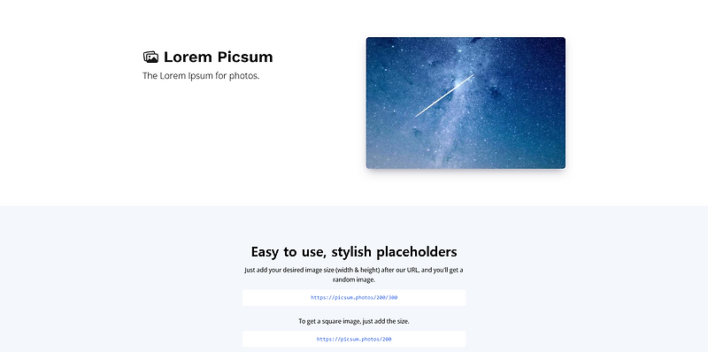 테스트용 랜덤 이미지 사이트, Lorem Picsum :: joyfuI의 잡동사니 블로그