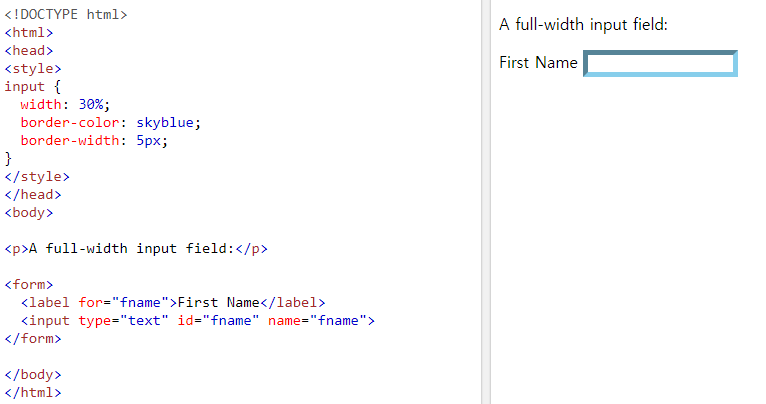 Form tag css