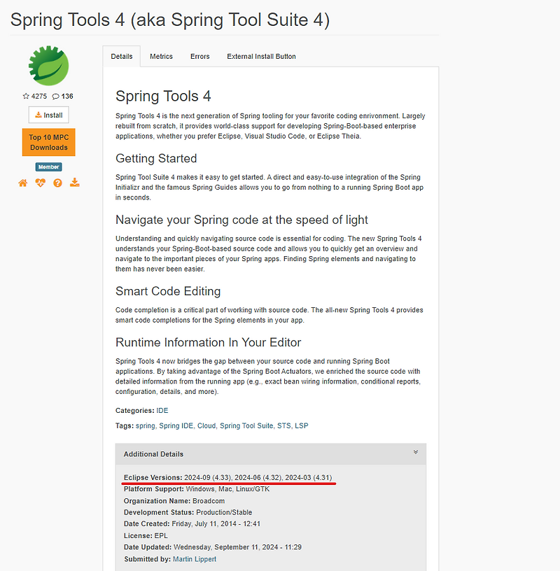 이클립스 Spring boot 프로젝트 생성 오류 / ClassNotFoundException, 설치 오류 꾸준한 사람이 되도록