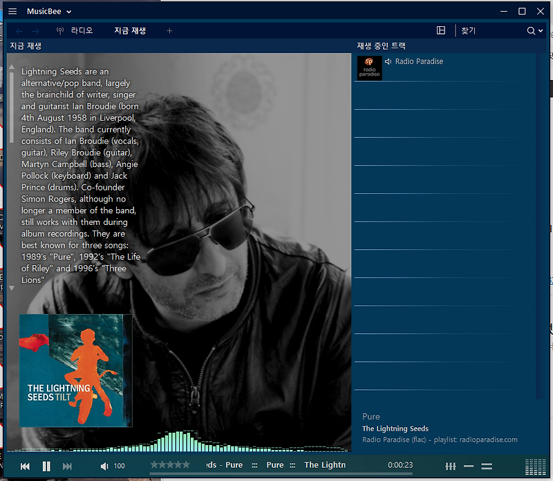 MusicBee 인터넷 라디오 서버