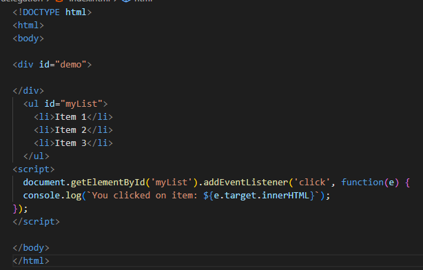 JavaScript Event Delegation (이벤트 위임)