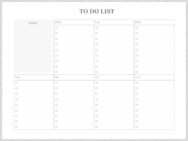 [굿노트5 속지] 주간 할일 TO DO LIST 서식 공유