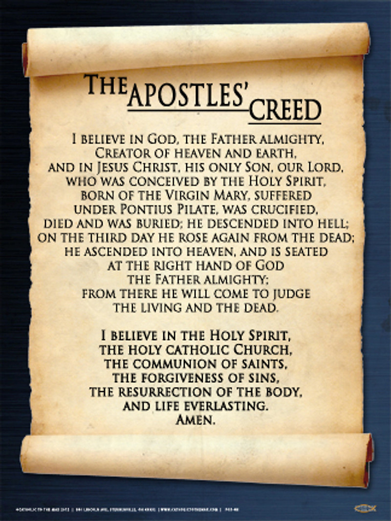 When Do You Say The Apostles Creed At Mass