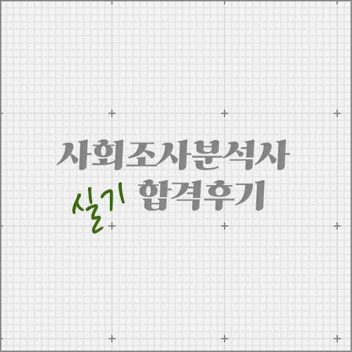 [사회조사분석사 2급] 실기 합격 후기 / 비전공자 취득 후기 / 독학 공부 방법 / 교재 추천 / 무료 인강 추천