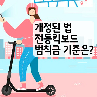 전동킥보드, 전기자전거 범칙금 안 내고 타는법 - 2021 개인형 이동장치 관련 도로교통법 강화