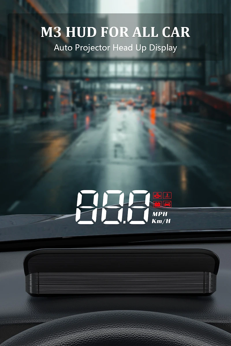 OBD2 GPS HUD 헤드 업 디스플레이 리뷰 및 기능 구성품