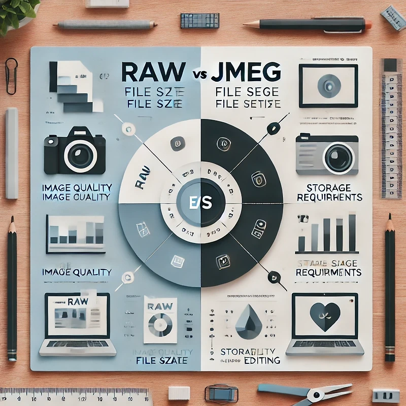 RAW vs JPEG : 사진가를 위한 완벽한 파일 포맷 가이드