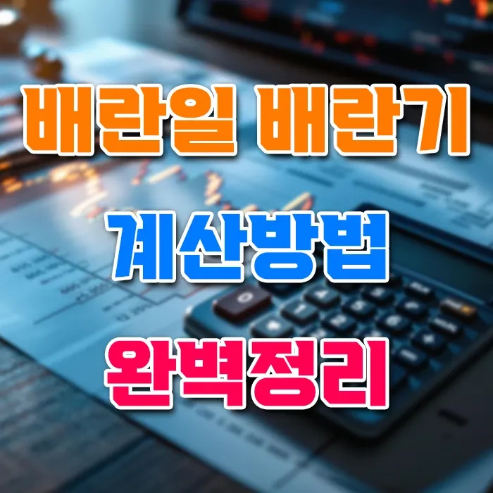 배란일 배란기 계산 방법 완벽 정리 생리주기만 알면 끝!
