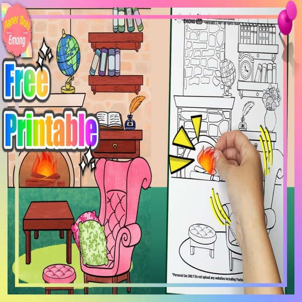 free-printable-paper-quiet-book-paper-dollhouse-5-the-living-room-making-diy-drawing-playing