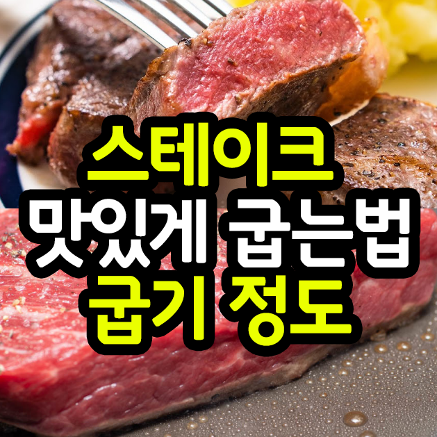 스테이크 맛있게 굽는법 굽기정도 5가지