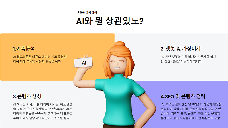 온라인 마케팅, AI 마케팅 도구 4 권장 3