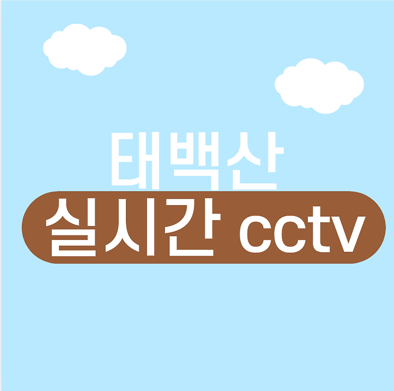 태백산 실시간 cctv (산행코스)