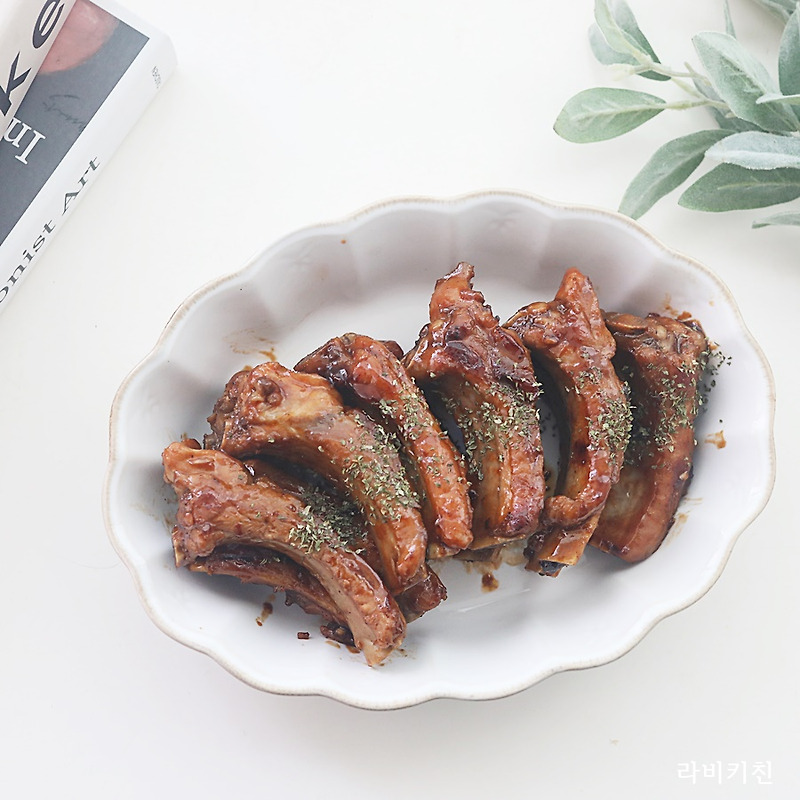 홈파티요리 돼지 등갈비구이 바베큐 폭립 만들기