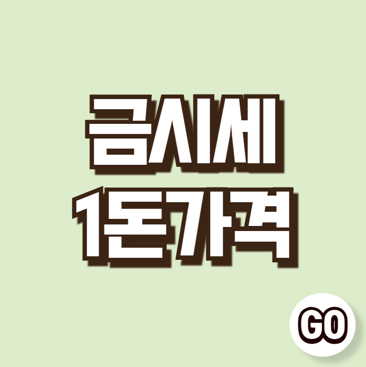 금시세 1돈가격, 오늘 18k금시세 (전망)