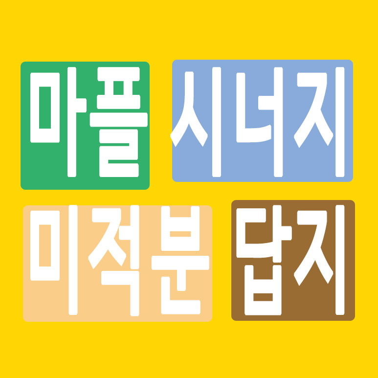 마플 시너지 미적분 답지