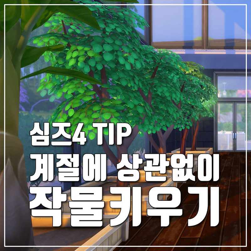 심즈 4 원예 팁 - 계절에 상관없이 작물키우기 / 잡종 식물