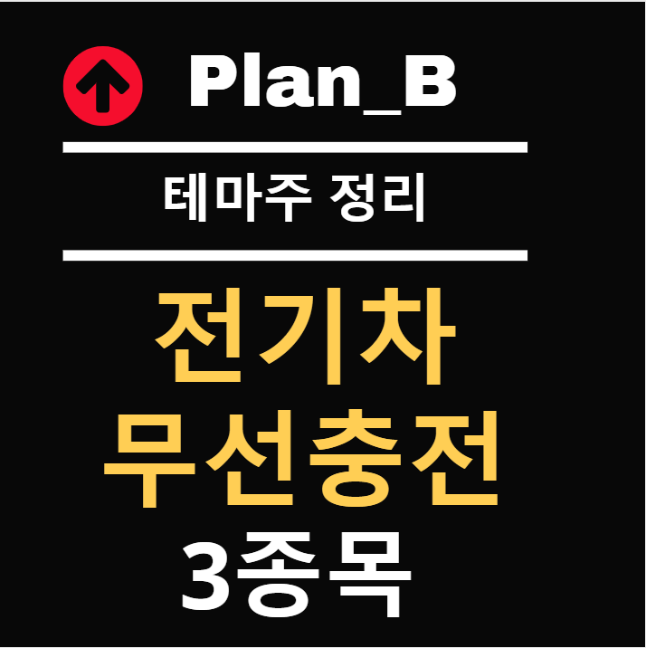 전기차 무선충전 관련주 대장주 3종목