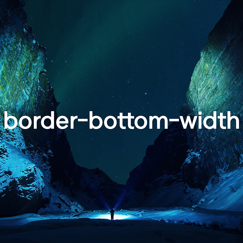 Border bottom width 