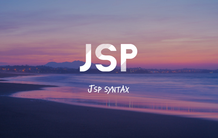 08월 22일 목 | JSP 02 - JSP 문법