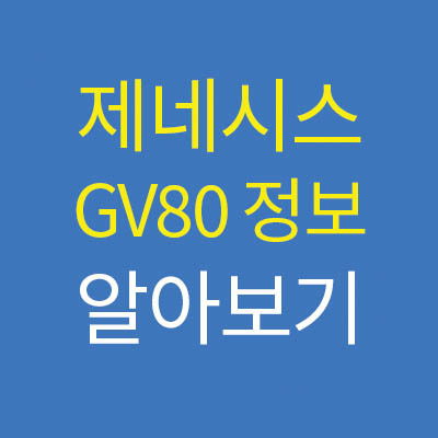 제네시스 gv80 가격 연비 쿠페 차이점 알아보기