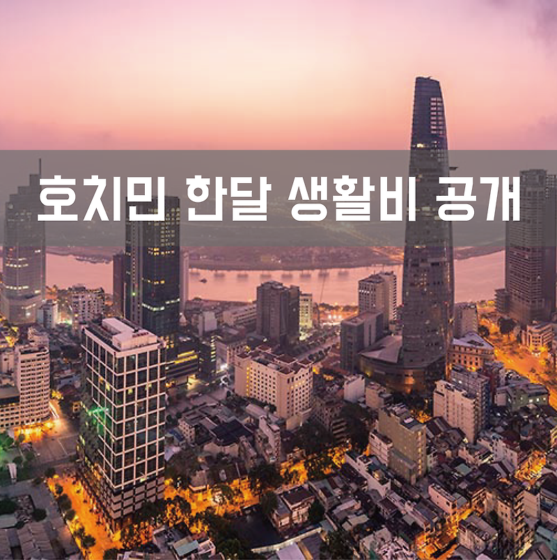 호치민 한달 생활비 정리:: 한국에서 살아남기