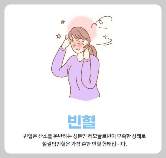 빈혈 있으면 몸에 나타나는 증상과 빈혈약 부작용